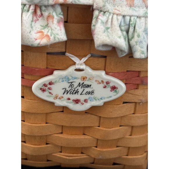 Longaberger Handcrafted Mothers Day Basket with Fabric liner, Insert and Tag - Picture 6 of 16